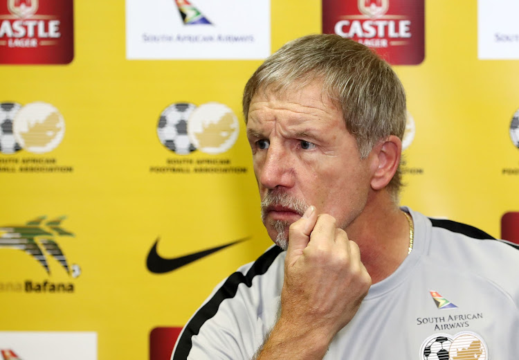 Bafana Bafana coach Stuart Baxter speaks to the media during his announcement of the SA squad to take on Seychelles in crucial back-to-back qualifying matches for the 2019 African Cup of Nations at Southern Sun Hotel in Sandton on Monday October 8, 2018.