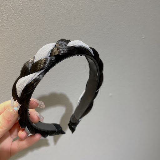 Title 5, Fabric Wig Braid Headband Handmade Fishbone Hai...