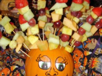 This is the fruit kabob version of the recipe I posted. 
