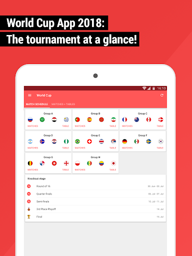 World Cup App 2018 - Live Scores & Fixtures