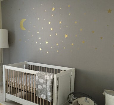 Title 1, Star Creative Combination PVC Wall Sticker for ...