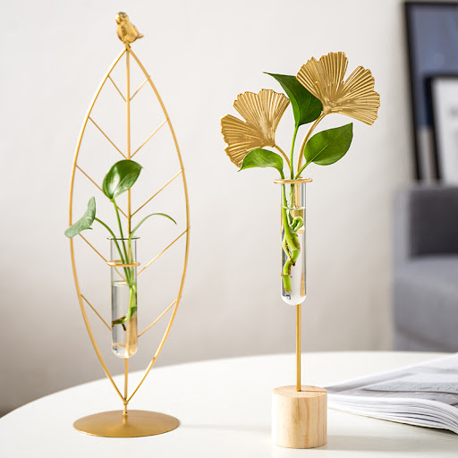 Title 4, Nordic Home Golden Wrought Iron Ornaments, Test...