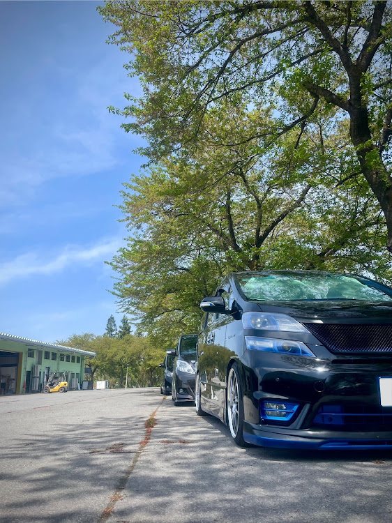 ヴェルファイアのGWの思い出・自動車税の季節ですね・いつメン集合・ケツ上がりに関するカスタム事例の投稿画像1枚目