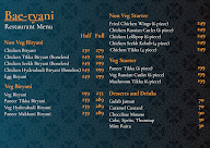 Bae-Ryani - The Biryani Heaven menu 1