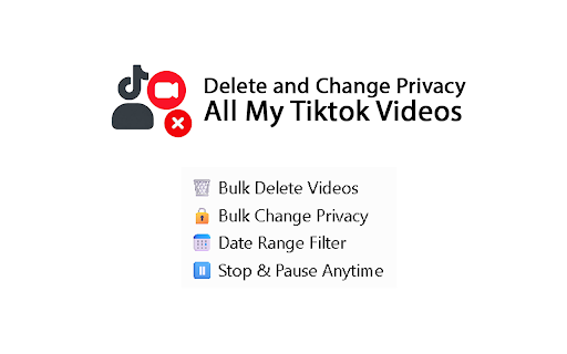 Delete and Change Privacy All My Tiktok Videos screenshot 1