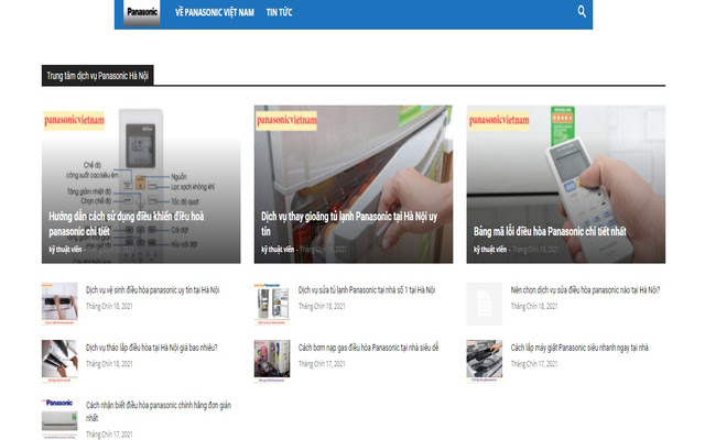 Panasonic Việt Nam chrome extension