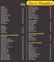 Lassi Paradise menu 1