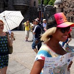 amber & sam with the map at Tokyo DisneySea in Urayasu, Japan 