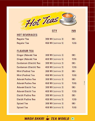 Wagh Bakri Tea World menu 1