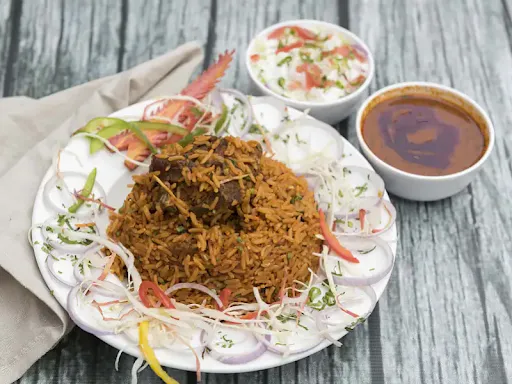 Mutton Biryani With Gravy