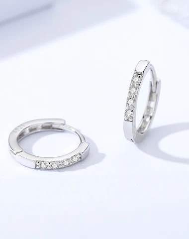 S925 Sterling Silver Gang Drill Ear - 0