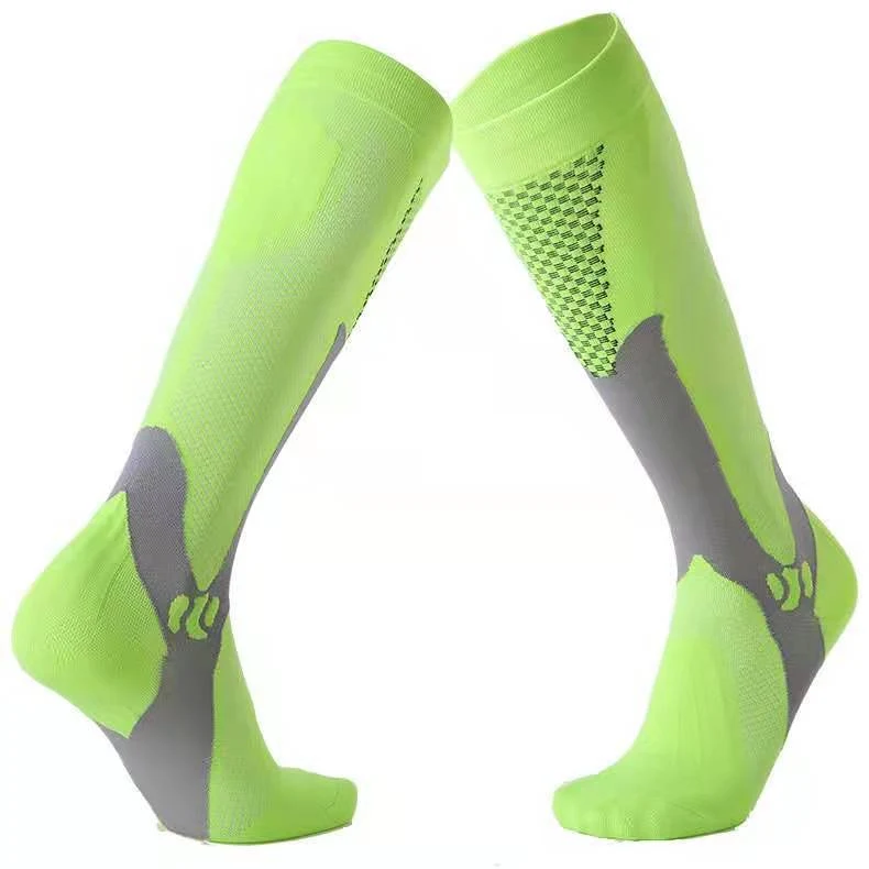 Nylon Men's and Women's Sports Muscle Strength Outdoor Football Compression Socks enhance performance, support muscles, 
