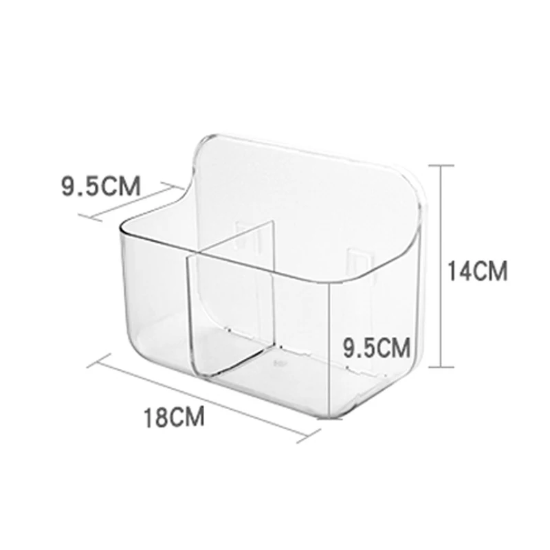 Bezpłatne perforowane pudełko do przechowywania na rzepy do kuchni i łazienki. Łatwa organizacja bez wiercenia.