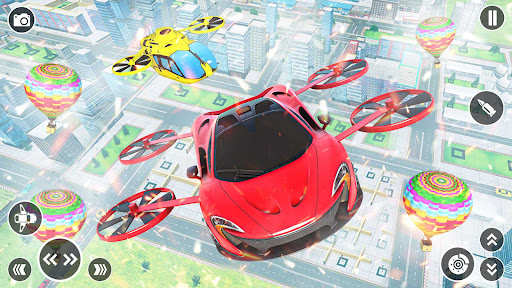 Flying Car Robot Shooting Game screenshot #4