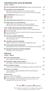 Buzz : The Gateway Resort menu 8