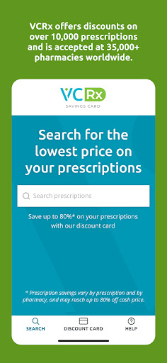 Screenshot VCRx: Pharmacy Discounts