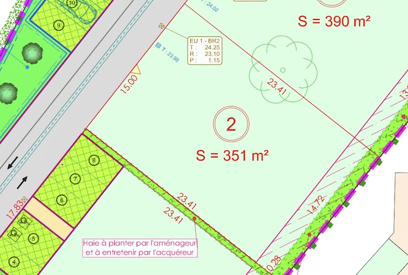  Vente Terrain à bâtir - 351m² à Vaux-sur-Mer (17640) 