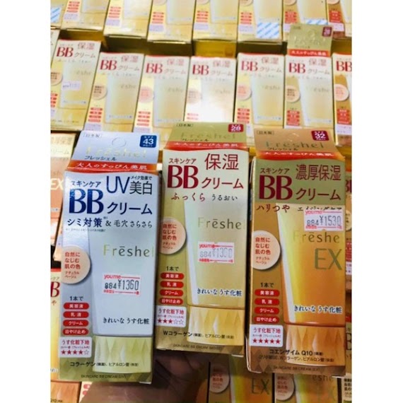 Kem Trang Điểm Chống Nắng, Kem Nền Bb Cream Kanebo Freshel Uv Spf 43 Pa++