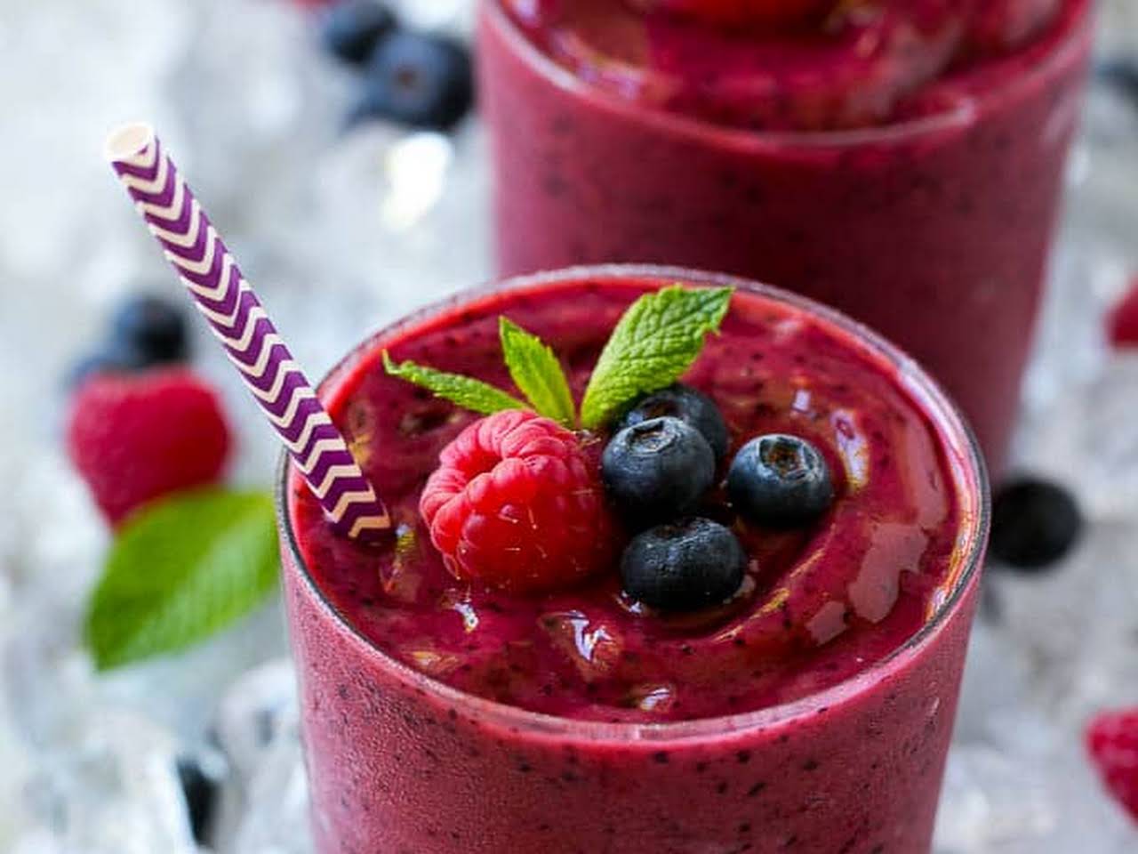 3 Minute Frozen Fruit Smoothie - Thrifty Frugal Mom