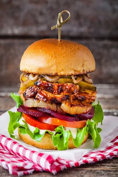 Bbq Pulled Chicken Burger