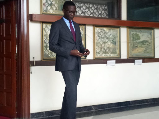 Former IEBC CEO Ezra Chiloba ahead of meeting with Public Accounts Committee at Parliament, Nairobi, November 29, 2018. /LUKE AWICH