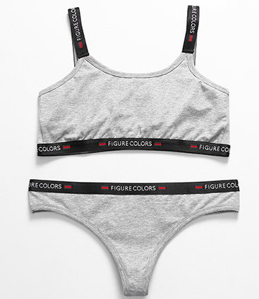 Title 11, Conjunto de lingerie feminina com design de let...