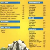 Cool Bites menu 1