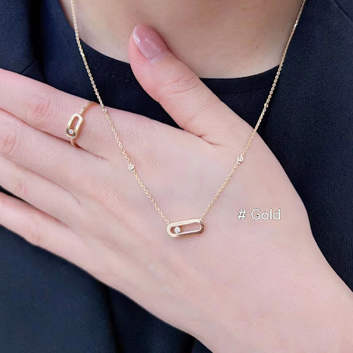 Title 8, Creative simple geometric pendant clavicle chai...