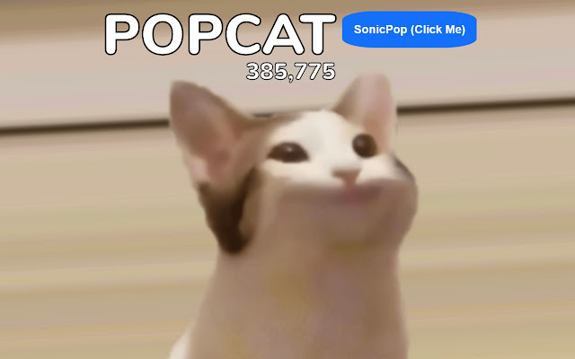 Sonic PopCat chrome extension