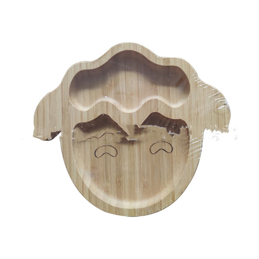 Title 6, Baby Suction Cup Bamboo Bowl Cartoon Childrens...