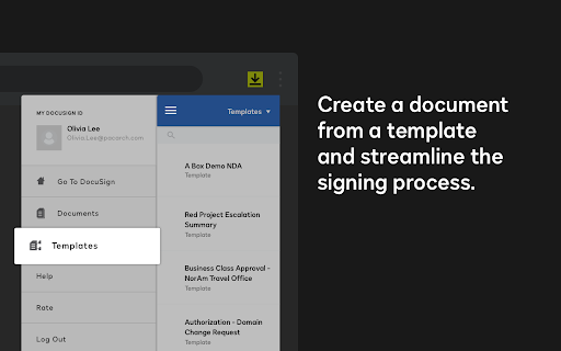 DocuSign eSignature for Chrome