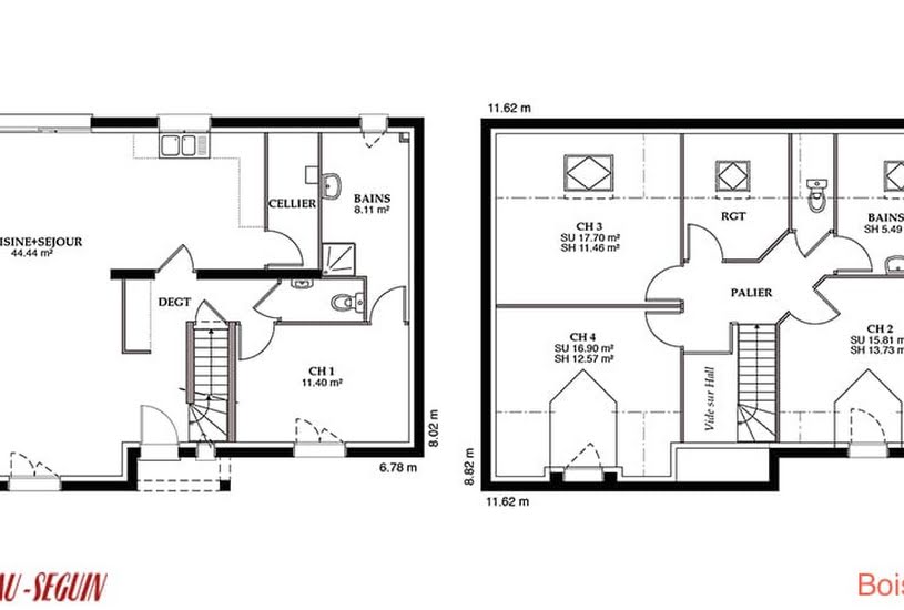  Vente Terrain + Maison - Terrain : 540m² - Maison : 97m² à Chacrise (02200) 
