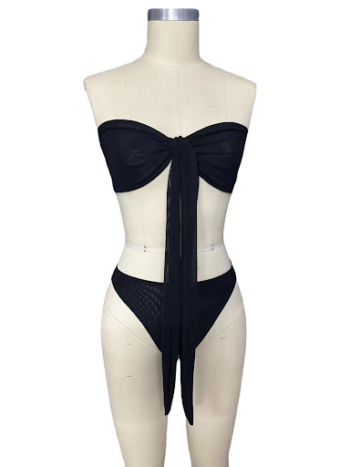 Title 3, Sunbath No Sun Marks Breathable Banded Bikini f...