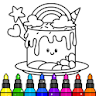 Unicorn Glitter Coloring Book icon