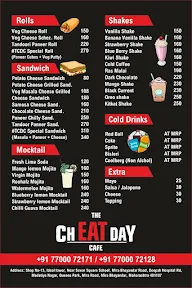 The Cheat Day Cafe menu 1