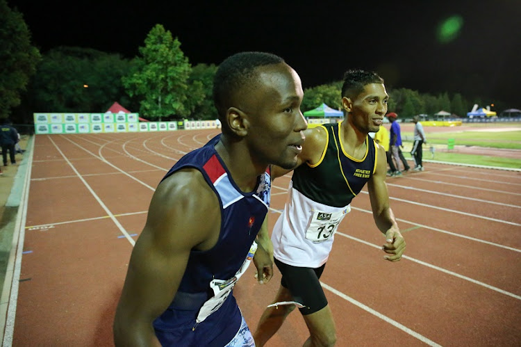 Sprint stars Wayde van Niekerk and Akani Simbine.