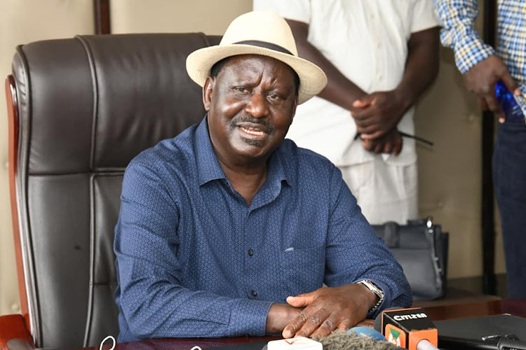 ODM party leader Raila Odinga