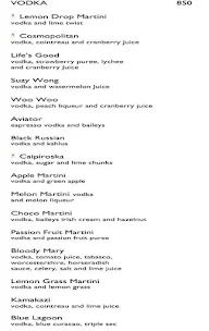 Six Degrees, The Leela menu 7