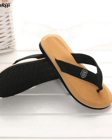 Casual Slippers For Men Flip Flops Beach Sandals Summer N... - 1