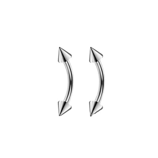 Title 8, Titanium Steel Conical Bend Bar Pointed Lip Nai...