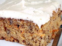 Carrot cake with character