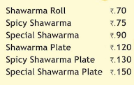 Arabian Shawarma menu 2