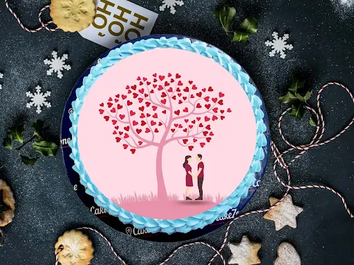 Love Theme Photo Cake