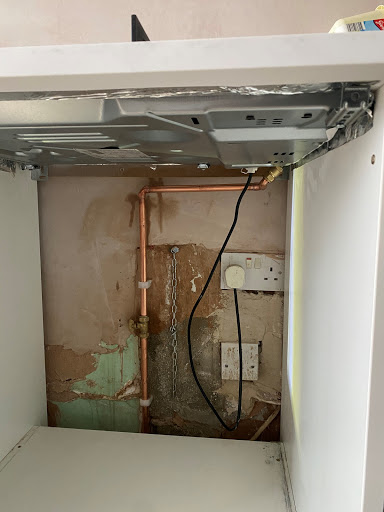 Gas hob install 