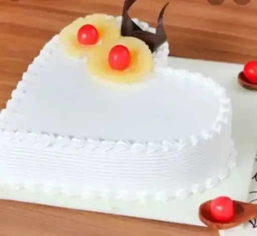 Heart Shape Pineapple Cake