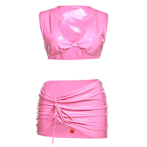 Title 4, Womens Fashion Glossy Undershirt Hip Short Ski...
