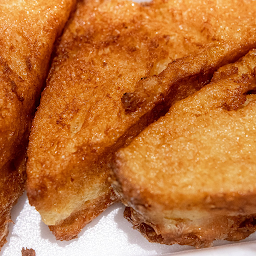 Egg Bread French Toast Served With Pancake Syrup