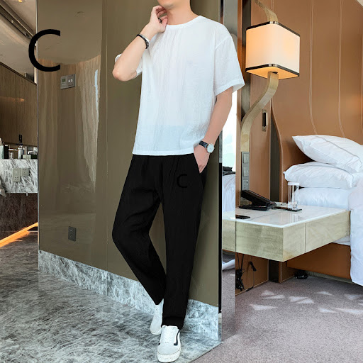 Title 9, Mens Tide Brand Loose Ice Silk Short Sleeve T-...