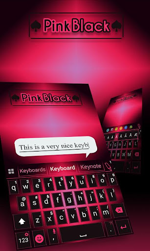 免費下載個人化APP|Pink Black Keyboard Theme app開箱文|APP開箱王