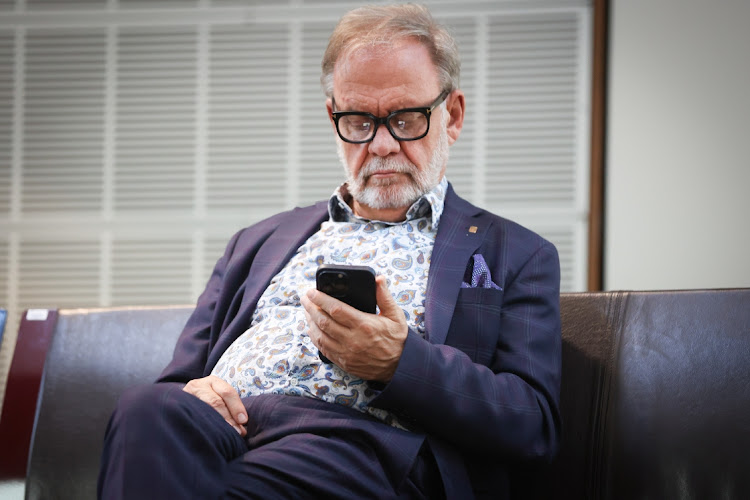 Carl Niehaus during the constitutional court hearing on the suspension of public protector Busisiwe Mkhwebane by the president.